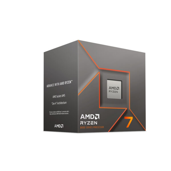 PROCESADOR AMD RYZEN 7 8700F S-AM5 8 CORE 4.1 GHZ 65W S/GRAFICOS C/FAN STEALTH