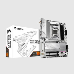 MOTHERBOARD GIGABYTE (B650 A ELITE AX ICE) SOCKET AM5, 4*DDR5 8000MHZ, HDMI, DP, ATX