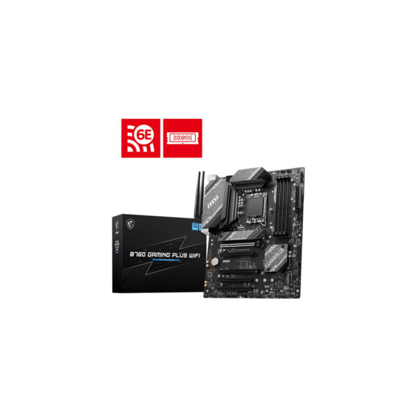 MOTHERBOARD MSI (B760 GAMING PLUS WIFI) SOCKET 1700, 4*DDR5 6800 MHZ, HDMI, DP, ATX