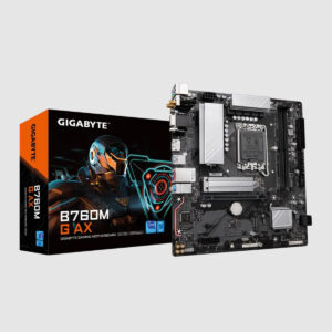MOTHERBOARD GIGABYTE (B760M G AX) SOCKET 1700, 2*DDR5 8000MHZ, HDMI, DP, VGA, MICRO ATX, WIFI6/BT