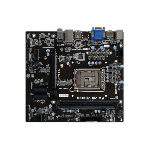 MOTHERBOARD ECS (H610H7-M2) SOCKET 1700,2*DDR4 2666,HDMI,VGA,DP,MICRO ATX