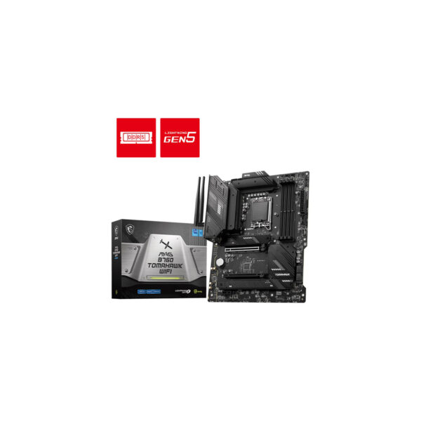 MOTHERBOARD MSI (MAG B760 TOMAHAWK WIFI) SOCKET 1700, 4*DDR5 7000 MHZ, HDMI,DP, ATX