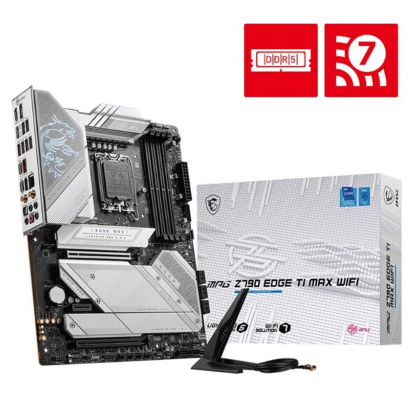 MOTHERBOARD MSI (MPG Z790 EDGE TI MAX WIFI) SOCKET 1700, 4*DDR5 7800, 1*HDMI, 1*DP, 5*M.2, ATX
