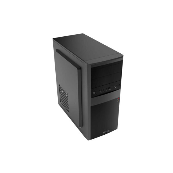 GABINETE ACTECK (AC-935685) KIRUNA II GM420, MICRO ATX,FUENTE 500W,2*USB 2.0,NEGRO