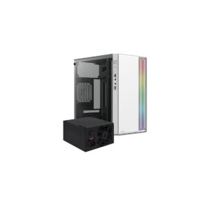 GABINETE ACTECK (AC-935760) FUSION II GI440,MICRO ATX,FUENTE 500W,1*USB 3.0,RGB,ACRILICO,BLANCO
