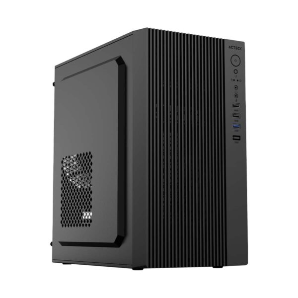 GABINETE ACTECK (AC-939263) ZENITH GI656,MICRO ATX,FUENTE 500W,1*USB 3.0,FULL METALICO,NEGRO