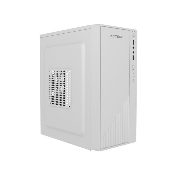 GABINETE ACTECK (AC-939546) KIOTO GC220F,MICRO ATX,FUENTE 500W,2*USB 2.0,BLANCO