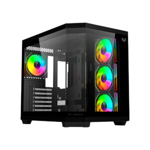 GABINETE BALAM RUSH (BR-938679) TANK MASTER 9600TB,ATX,1*USB 3.0,1*USB 2.0,CRISTAL TEMP,4 FAN,NEGRO