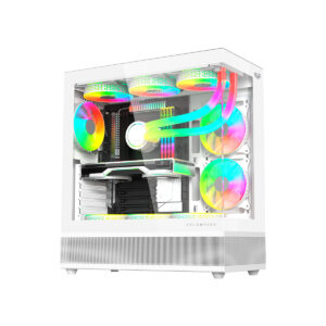 GABINETE BALAM RUSH (BR-938730) TANK SUPER 9200TB,ATX,1*USB 3.0,1*USB 2.0,CRISTAL TEMP,3 FAN,BLANCO