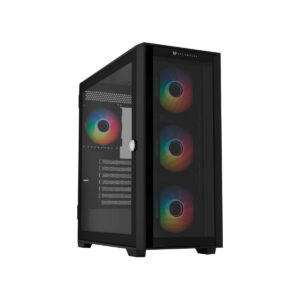 GABINETE BALAM RUSH (BR-938792) CARBONO TWIN MATE 7000,ATX,1*USB 3.0,DOBLE PANEL,4 FAN,NEGRO
