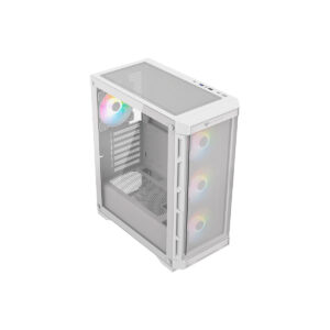 GABINETE BALAM RUSH (BR-938846) CARBONO TWIN MATE 5000,MICRO ATX,1*USB 3.0,DOBLE PANEL,4 FAN,BLANCO