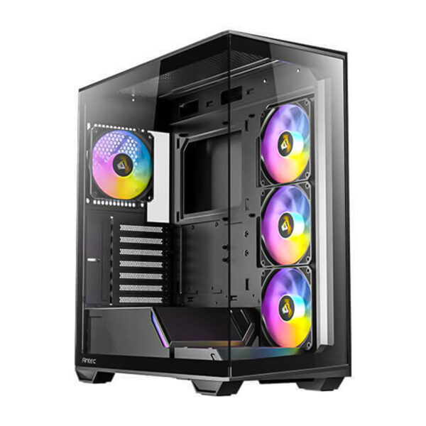 GABINETE ANTEC (C3 ARGB) CONSTELLATION C3 ATX,CRISTAL,S/FUENTE,4*FAN 120MM,1*USB-C,1*USB 3.0,NEGRO