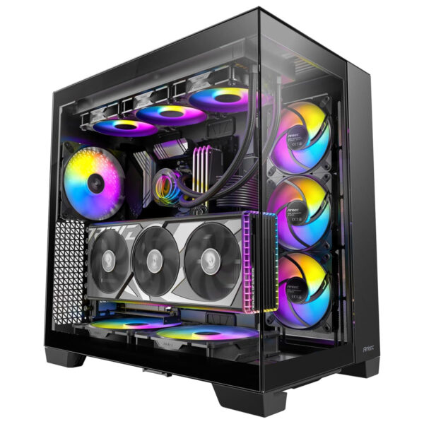 GABINETE ANTEC (C8 ARGB) CONSTELLATION C8 E-ATX,CRISTAL,S/FUENTE,3*FAN,1*USB-C,2*USB 3.0,NEGRO