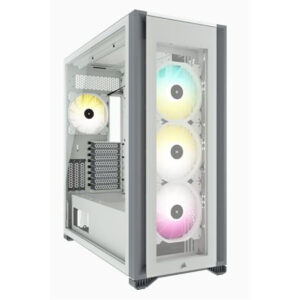GABINETE CORSAIR (CC-9011227-WW) ICUE 7000X RGB 3,PANEL CRISTAL,BLANCO,ATX,SIN FUENTE