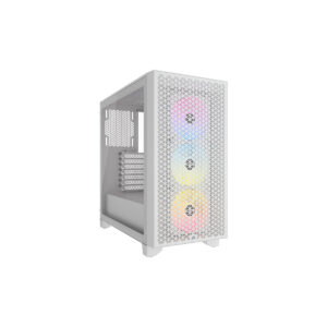 GABINETE CORSAIR (CC-9011256-WW) 3000D RGB AIRFLOW,BLANCO,CRISTAL TEMPLADO,MID TORRE,SIN FUENTE
