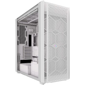 GABINETE CORSAIR (CC-9011274-WW) ICUE LINK 9000 AIRFLOW,CRISTAL TEMP,SUPER TORRE,SIN FUENTE,BLANCO