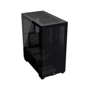 GABINETE CORSAIR (CC-9011276-WW) 3500X,NEGRO,CRISTAL TEMPLADO,MED-TORRE,SIN FUENTE
