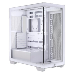 GABINETE CORSAIR (CC-9011277-WW) 3500X,BLANCO,CRISTAL TEMPLADO,MED-TORRE,SIN FUENTE