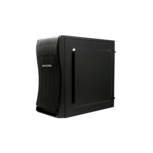 GABINETE EVOTEC (EV-1014) BASSU,MICRO ATX,FUENTE 600W,2*USB 2.0,NEGRO
