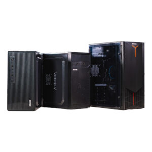 GABINETE EVOTEC (EV-1023) MINI ATX, FUENTE 500W, 3 VENTILADORES, 2*USB 3.0,NEGRO
