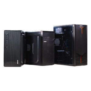 GABINETE EVOTEC (EV-1024) MINI ATX, FUENTE 500W, 3 VENTILADORES, 2*USB 3.0,NEGRO