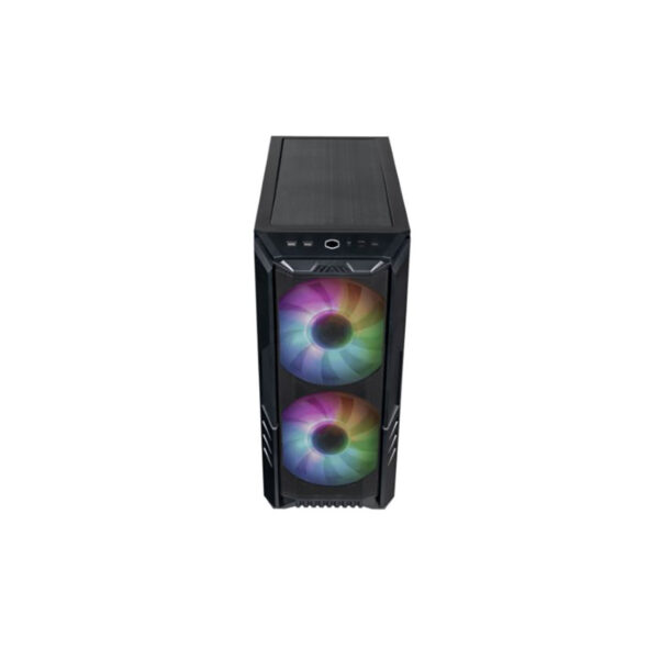 GABINETE COOLER MASTER (H500-KGNN-S00)MASTERBOX H500,MALLA,VIDRIO TEMP,USB/C,ARGB,ATX,NEGRO,S/FUENTE