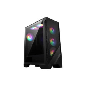 GABINETE MSI (MAG FORGE 120A AIRFLOW) NEGRO, VIDRIO TEMPLADO, 6*VENTILADOR AUTO RGB, ATX, S/FUENTE
