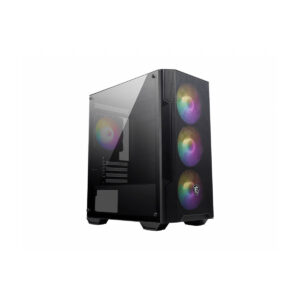 GABINETE MSI (MAG FORGE M100A) NEGRO, VENTILADOR AUTO RGB, FILTRO MAGENETICO, MICRO ATX