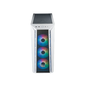 GABINETE COOLER MASTER (MB520-WGNN-S00) MASTERBOX MB520,VIDRIO TEMP,ARGB,ATX,BLANCO,S/FUENTE