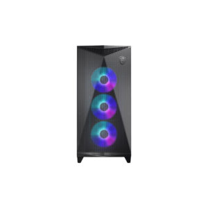 GABINETE MSI (MPG GUNGNIR 300R AIRFLOW) VIDRIO TEMPLADO,4*VENTILADOR ARGB,ATX,S/FUENTE