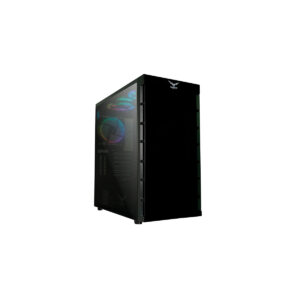 GABINETE NACEB (NA-0609) ORION,FULL ATX,SIN FUENTE,2*USB 2.0,1*USB 3.0,3*FAN,CRISTAL TEMP,NEGRO