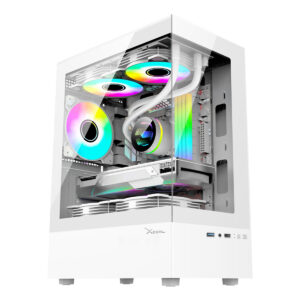GABINETE XZEAL (XZGAZNY1W) X-ZYNERGY XZY1, MICROATX, CRISTAL+METAL, 3*VENTRGB