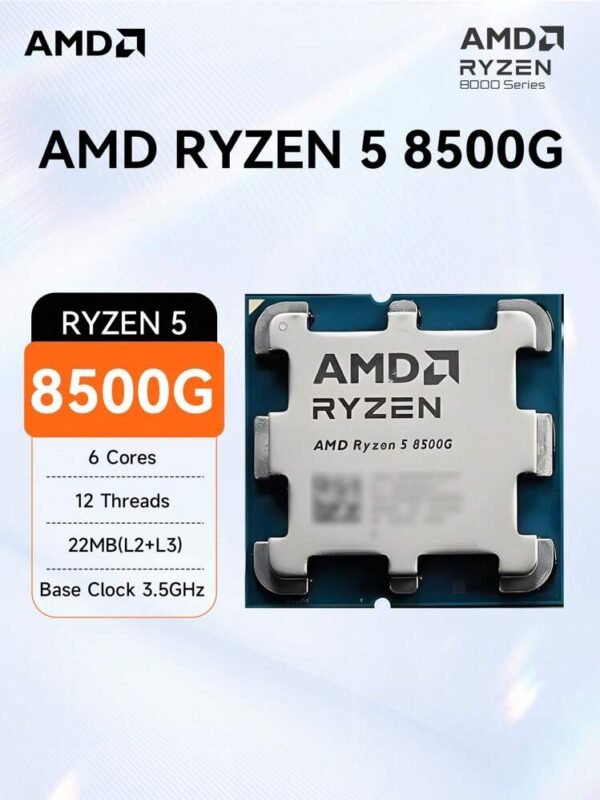 PROCESADOR AMD RYZEN 5 8500G / 5.0 GHZ / 6 NÚCLEOS / SOCKET AM5 / AMD ...